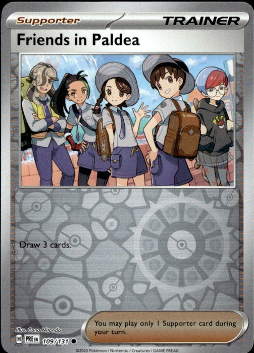 Pokemon Friends in Paldea - 109/131 SV: Prismatic Evolutions Reverse Holo - Eterna Cards