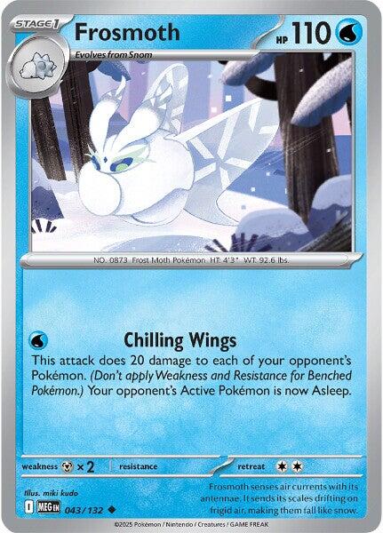 Pokemon Frosmoth 043/132 ME01: Mega Evolution Reverse Holo - EternaCards