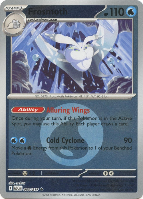 Pokemon Frosmoth (Energy Symbol Pattern) 053/217 ME: Ascended Heroes Reverse Holo - Eterna Cards