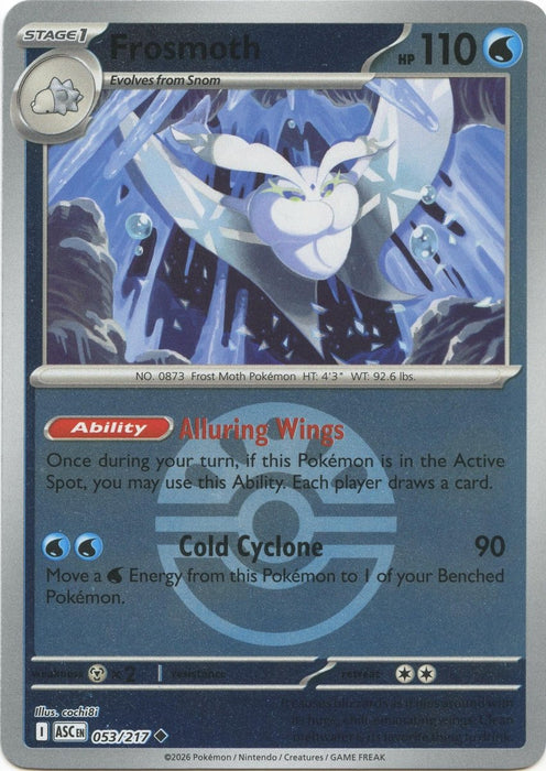 Pokemon Frosmoth (Friend Ball) 053/217 ME: Ascended Heroes Reverse Holo - Eterna Cards