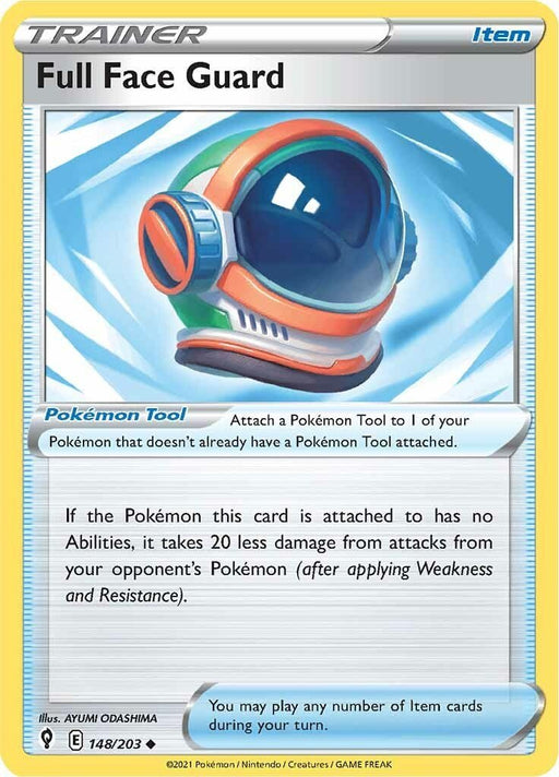 Pokemon Full Face Guard 148/203 SWSH07: Evolving Skies Reverse Holo - EternaCards