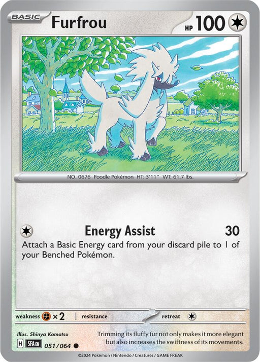 Pokemon Furfrou 051/064 SV: Shrouded Fable Reverse Holo - EternaCards