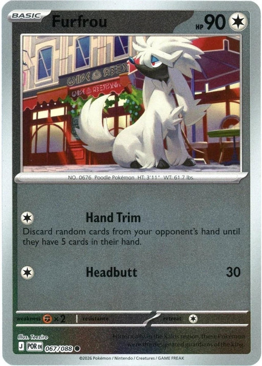 Pokemon Furfrou 067/088 ME03: Perfect Order Normal - Eterna Cards