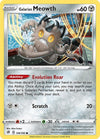 Pokemon Galarian Meowth 126/192 SWSH02: Rebel Clash Reverse Holo