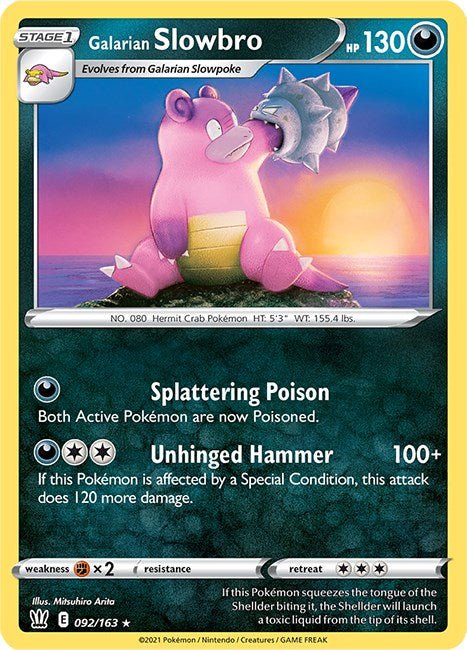 Pokemon Galarian Slowbro 092/163 SWSH05: Battle Styles Normal - Eterna Cards