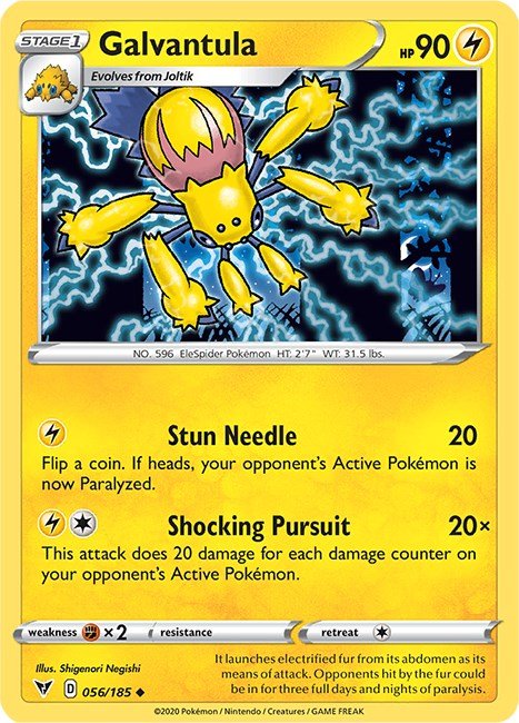 Pokemon Galvantula 056/185 SWSH04: Vivid Voltage Normal - EternaCards