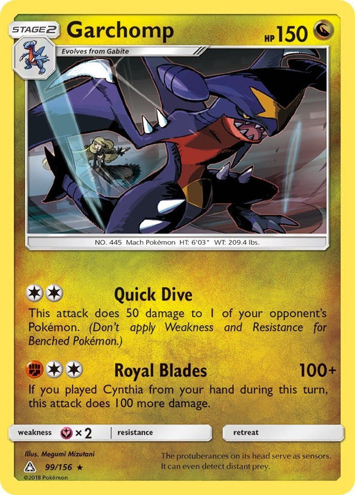 Pokemon Garchomp 99/156 SM - Ultra Prism Normal - Eterna Cards