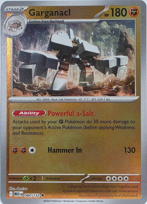 Pokemon Garganacl - 084/132 ME01: Mega Evolution Normal - Eterna Cards