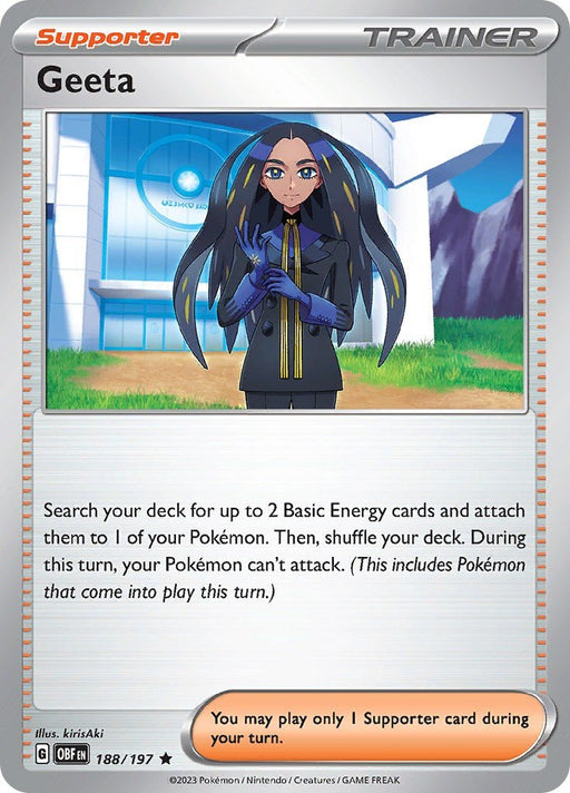 Pokemon Geeta 188/197 SV03: Obsidian Flames Holo - EternaCards