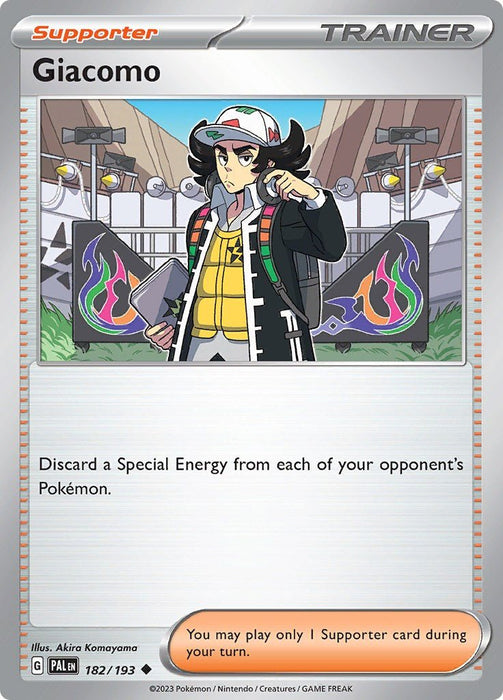 Pokemon Giacomo 182/193 SV02: Paldea Evolved Reverse Holo - EternaCards