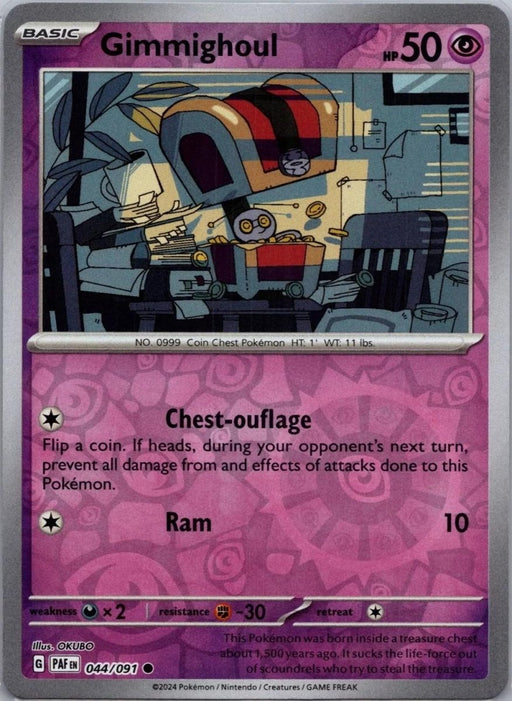 Pokemon Gimmighoul 044/091 SV: Paldean Fates Normal - Eterna Cards