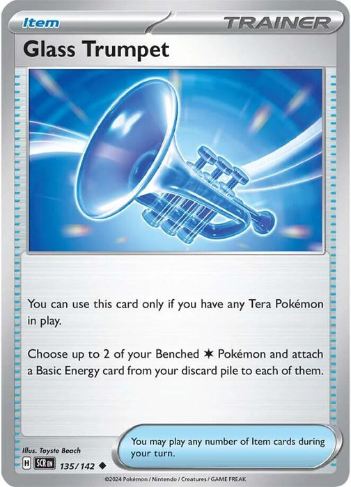 Pokemon Glass Trumpet 135/142 SV07: Stellar Crown Reverse Holo - EternaCards