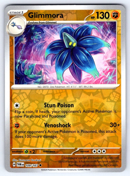 Pokemon Glimmora 109/167 SV06: Twilight Masquerade Normal - Eterna Cards