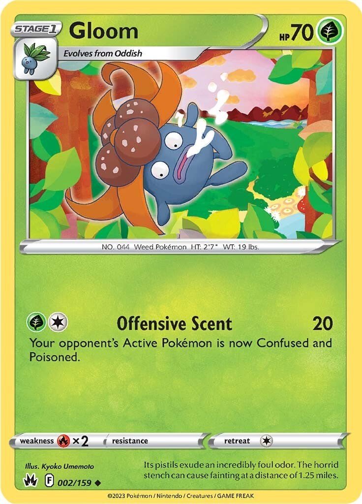 Pokemon Gloom 002/159 SWSH: Crown Zenith Normal