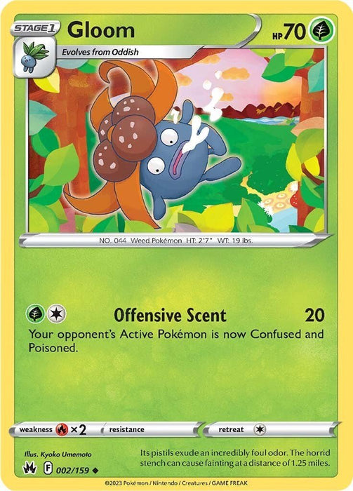 Pokemon Gloom 002/159 SWSH: Crown Zenith Reverse Holo - EternaCards