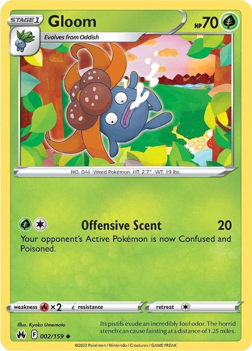 Pokemon Gloom 002/159 SWSH: Crown Zenith Reverse Holo - EternaCards