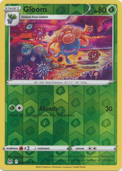 Pokemon Gloom 002/196 SWSH11: Lost Origin Normal - Eterna Cards