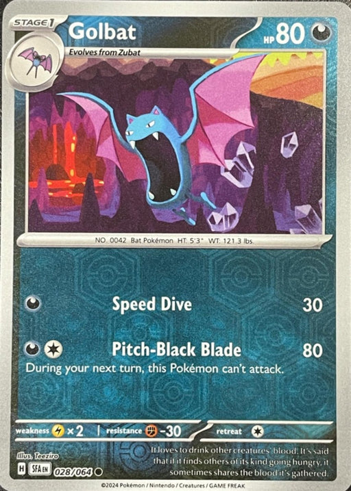 Pokemon Golbat 028/064 SV: Shrouded Fable Normal - Eterna Cards