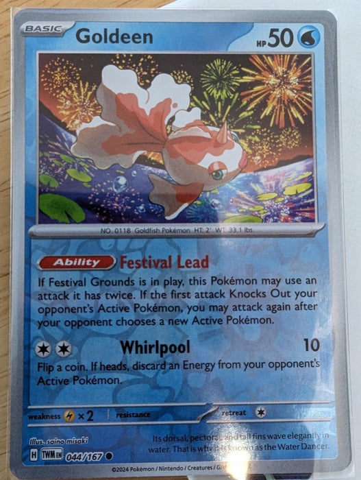 Pokemon Goldeen 044/167 SV06: Twilight Masquerade Normal - Eterna Cards