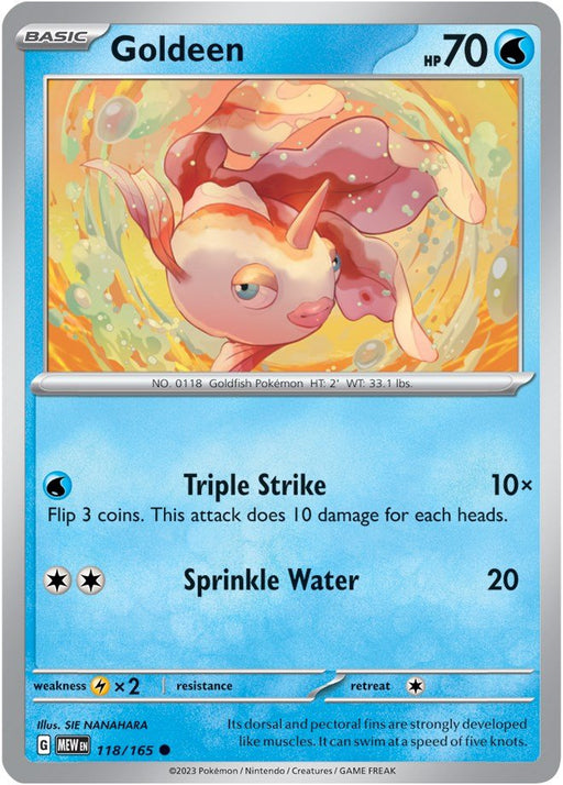 Pokemon Goldeen 118/165 SV: Scarlet & Violet 151 Normal - EternaCards