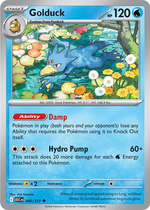 Pokemon Golduck 040/217 ME: Ascended Heroes Normal - EternaCards