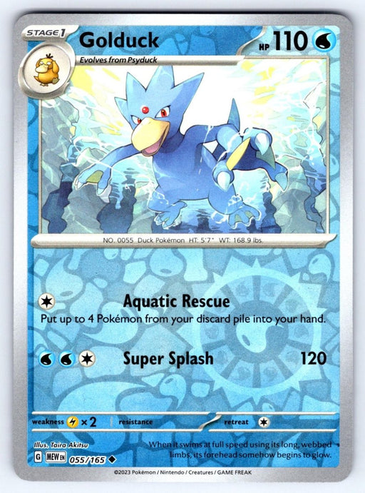 Pokemon Golduck 055/165 SV: Scarlet & Violet 151 Normal - Eterna Cards