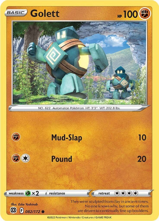 Pokemon Golett 082/172 SWSH09: Brilliant Stars Normal - EternaCards