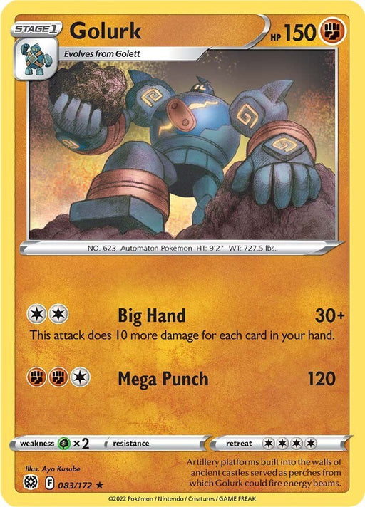 Pokemon Golurk 083/172 SWSH09: Brilliant Stars Normal - Eterna Cards