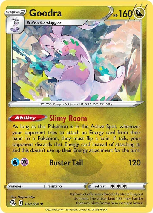 Pokemon Goodra 197/264 SWSH08: Fusion Strike Reverse Holo - EternaCards