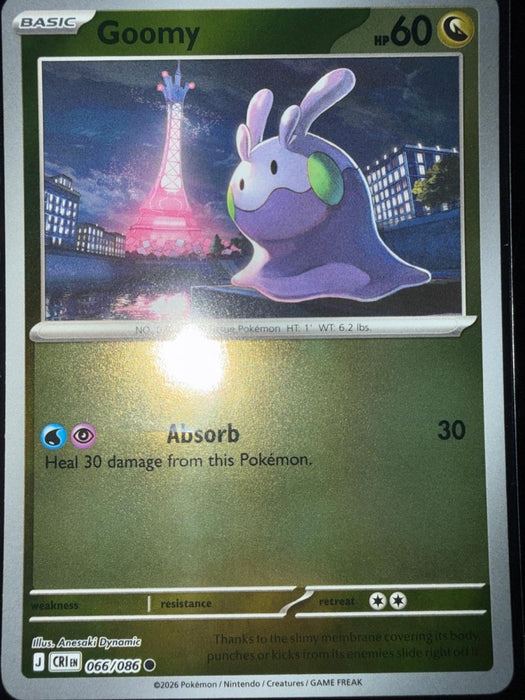 Pokemon Goomy 066/086 ME04: Chaos Rising Normal - Eterna Cards