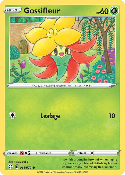 Pokemon Gossifleur 014/072 Shining Fates Reverse Holo - EternaCards