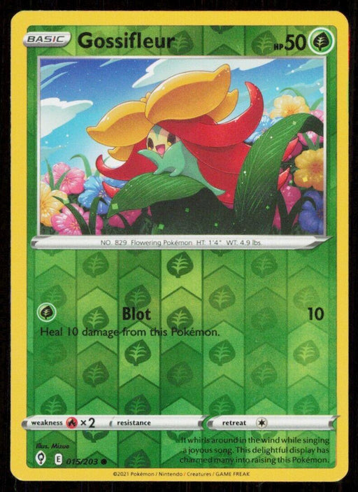 Pokemon Gossifleur 015/203 SWSH07: Evolving Skies Normal - Eterna Cards