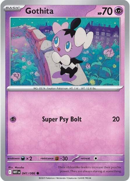Pokemon Gothita 041/086 SV: White Flare Normal - EternaCards