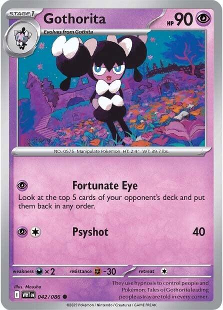 Pokemon Gothorita 042/086 SV: White Flare Normal - EternaCards