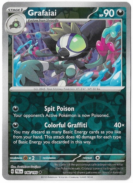 Pokemon Grafaiai 146/193 SV02: Paldea Evolved Normal - Eterna Cards