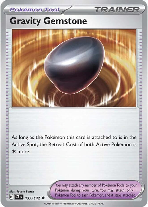 Pokemon Gravity Gemstone 137/142 SV07: Stellar Crown Reverse Holo - EternaCards