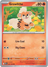 Pokemon Growlithe 027/182 SV10: Destined Rivals Normal