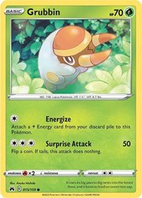 Pokemon Grubbin 015/159 SWSH: Crown Zenith Normal - EternaCards