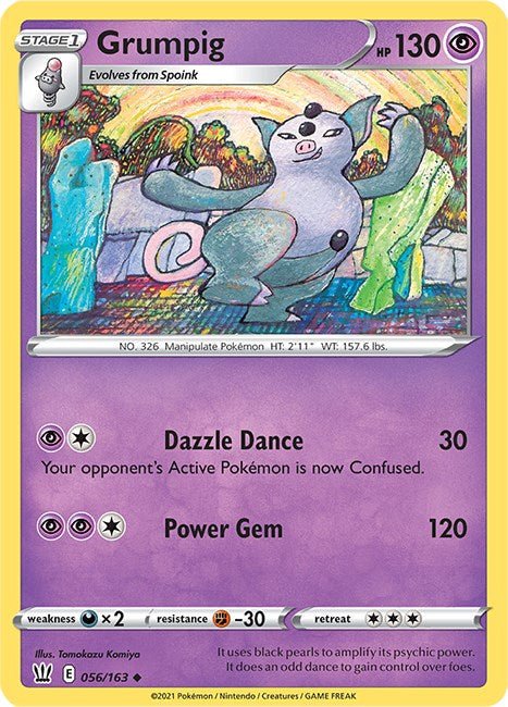 Pokemon Grumpig 056/163 SWSH05: Battle Styles Normal - EternaCards