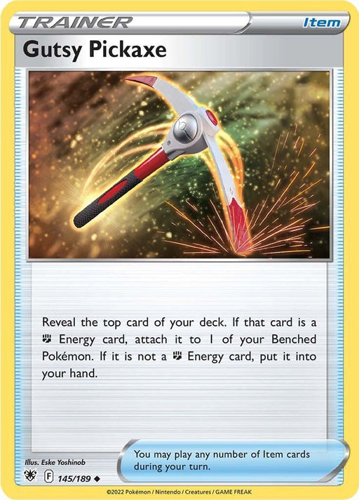 Pokemon Gutsy Pickaxe 145/189 SWSH10: Astral Radiance Reverse Holo - EternaCards