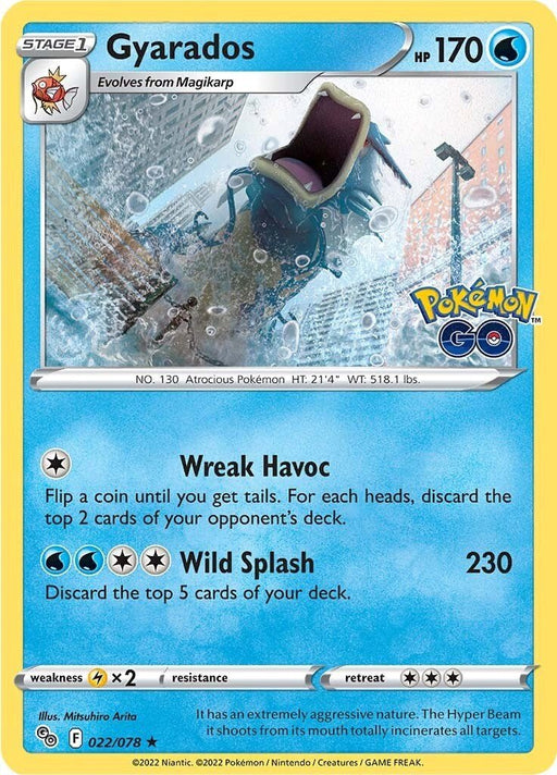 Pokemon Gyarados 022/078 Pokemon GO Holo - EternaCards