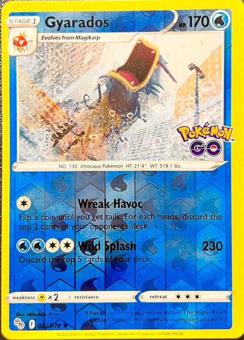 Pokemon Gyarados 022/078 Pokemon GO Holo - Eterna Cards