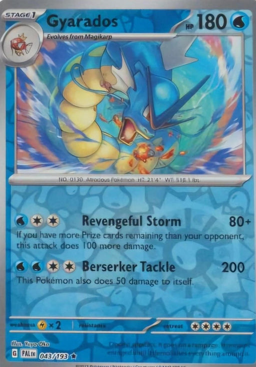 Pokemon Gyarados 043/193 SV02: Paldea Evolved Holo - Eterna Cards