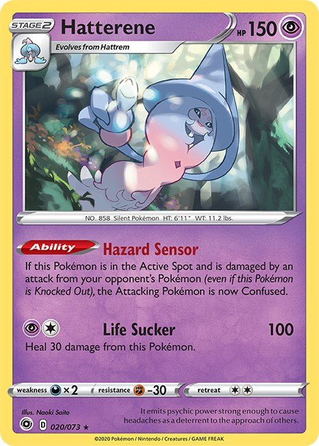 Pokemon Hatterene 20/73 Champion's Path Holo - EternaCards