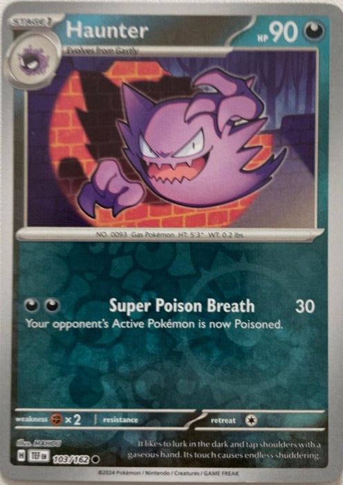 Pokemon Haunter 103/162 SV05: Temporal Forces Normal - Eterna Cards