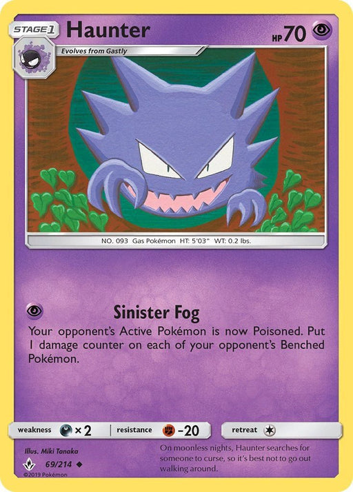Pokemon Haunter 69/214 SM - Unbroken Bonds Normal - Eterna Cards