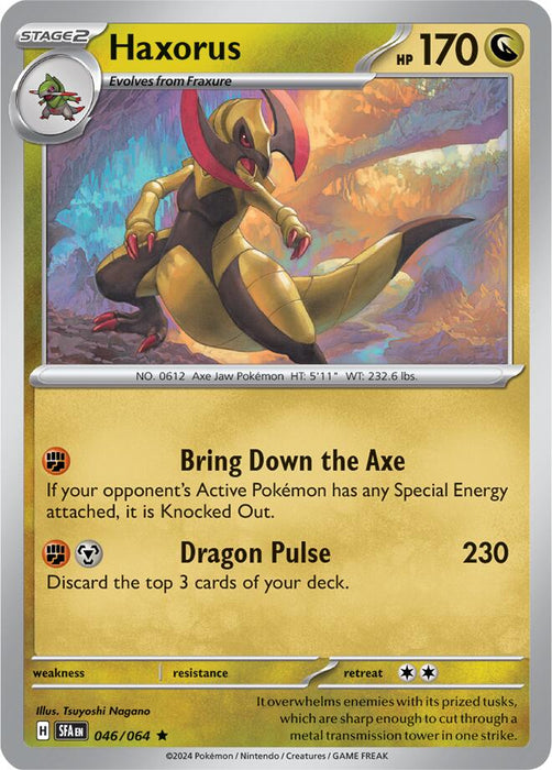 Pokemon Haxorus 046/064 SV: Shrouded Fable Holo - EternaCards