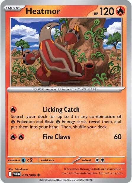Pokemon Heatmor 019/086 SV: White Flare Normal - EternaCards