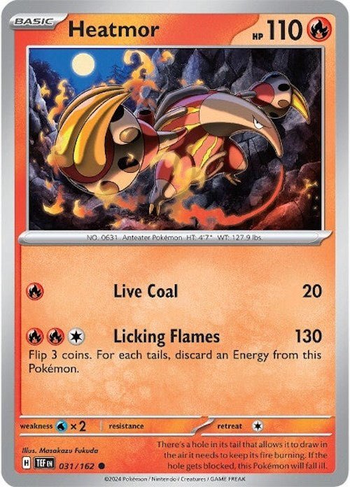 Pokemon Heatmor 031/162 SV05: Temporal Forces Normal - Eterna Cards