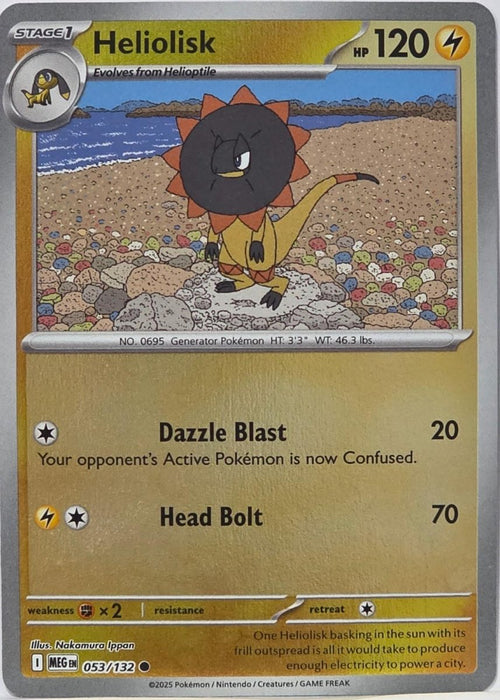 Pokemon Heliolisk 053/132 ME01: Mega Evolution Normal - Eterna Cards